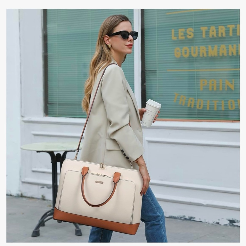 Cluci leather business tote